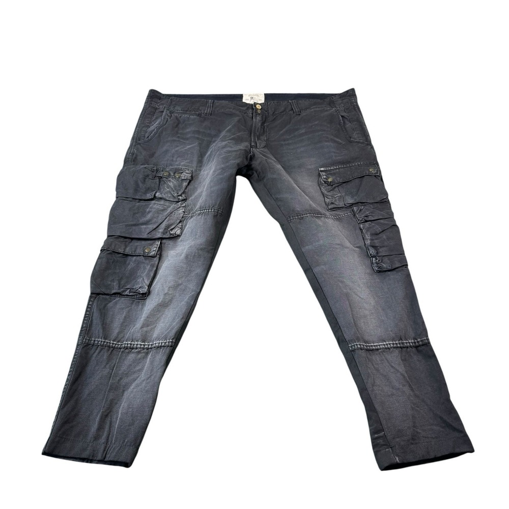 PRPS Patina Dyed Black Cargo Pocket Utility Men's Pant Size 42